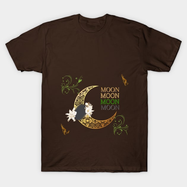 moon t shirt T-Shirt by gorgeous wall art